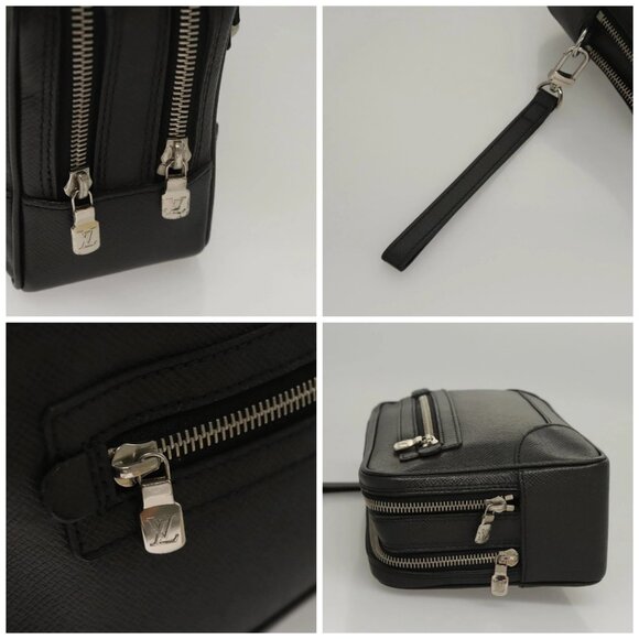 LOUIS VUITTON Taiga Pavel Clutch Bag Ardoise M32902 LV Auth BA1530 - Picture 16 of 16